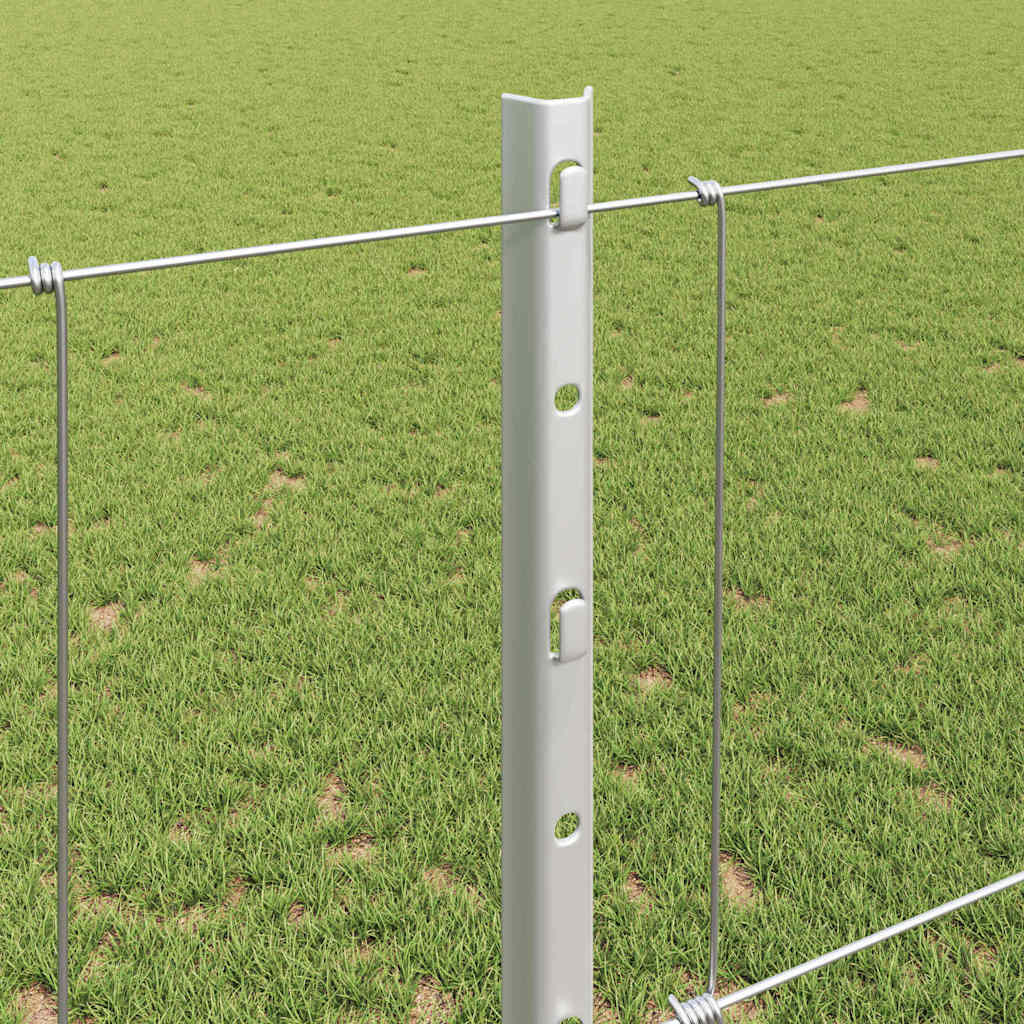 vidaXL Στυλίδια Περίφραξης 22 τμχ U-Channel 120 εκ Γαλβανισμένο Ατσάλι