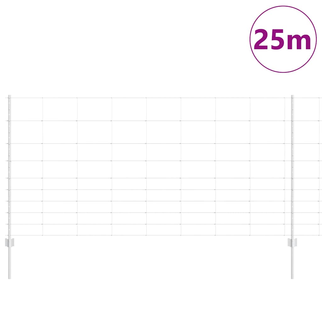 vidaXL Στηρίγματα Φράχτη 22 τεμ U-Channel 120 εκ Γαλβανισμένος Χάλυβας