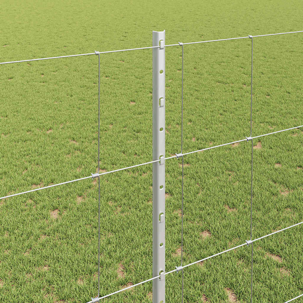 Πόλοι Φράχτη vidaXL 22 τεμάχια U-Channel 140 εκ. Γαλβανισμένο Ατσάλι