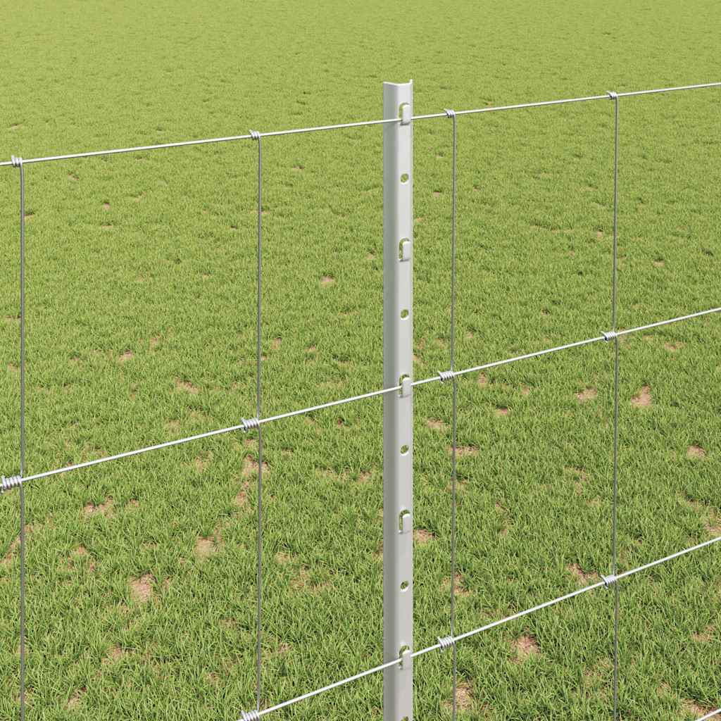 vidaXL ΦENCE 22 τμχ U-Channel 150 cm Γαλβανισμένος Χάλυβας