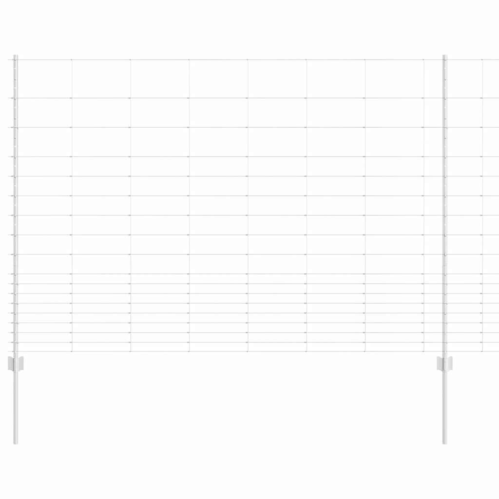 Πόλοι Περίφραξης vidaXL 22 τεμ U-Channel 150 cm Γαλβανισμένος Χάλυβας