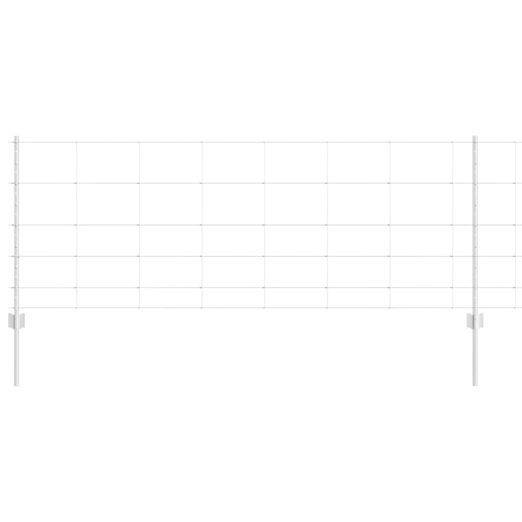 vidaXL Πόλοι Φράκτη 11 τμχ U-Channel 80 εκ Γαλβανισμένο Ατσάλι