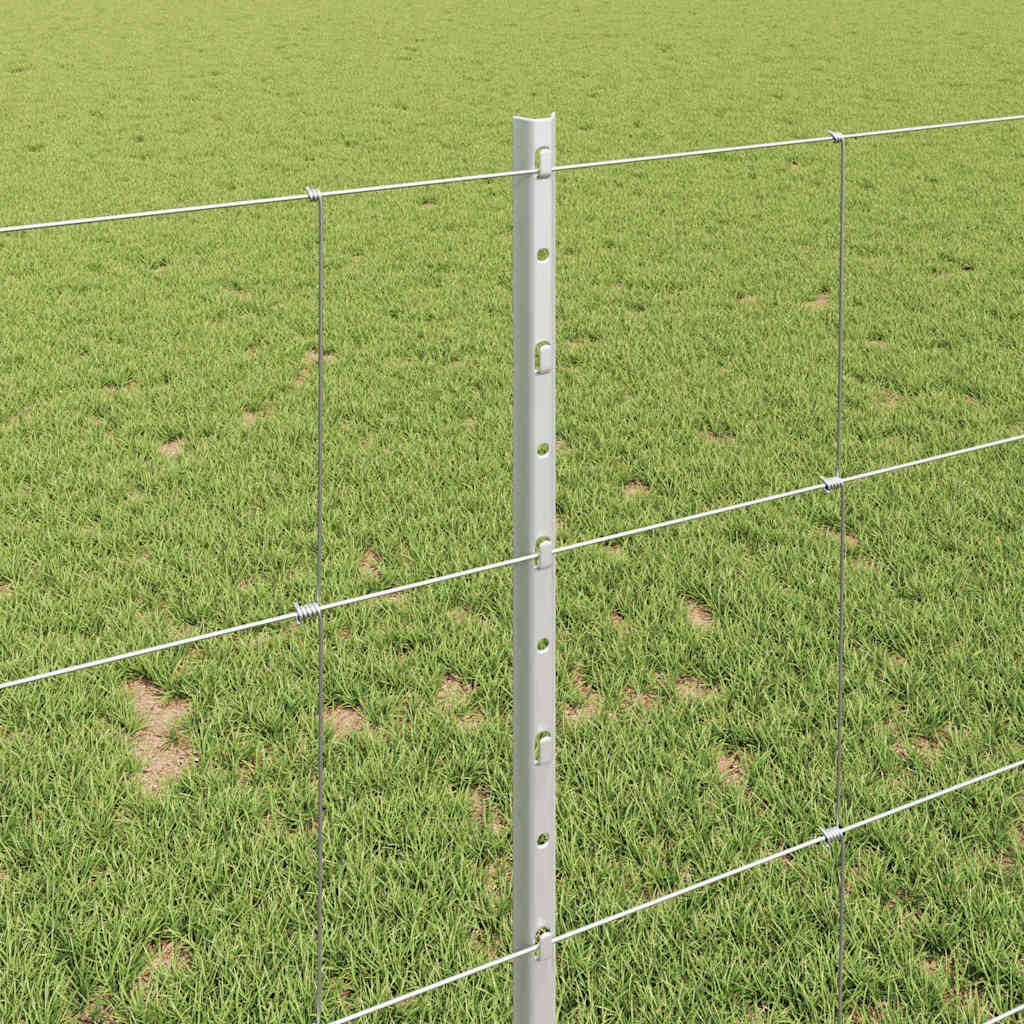 Πόλο Περίφραξης vidaXL 22 τμχ U-Channel 100 εκ Γαλβανισμένο Ατσάλι