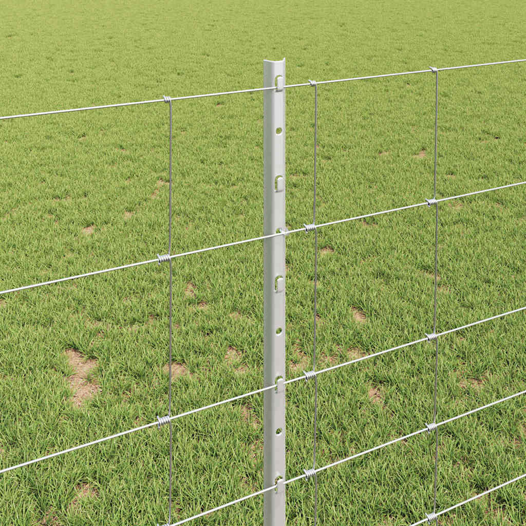 vidaXL Στηλοί Φράχτη 22 τεμ U-Channel 100 εκ Γαλβανισμένο Ατσάλι