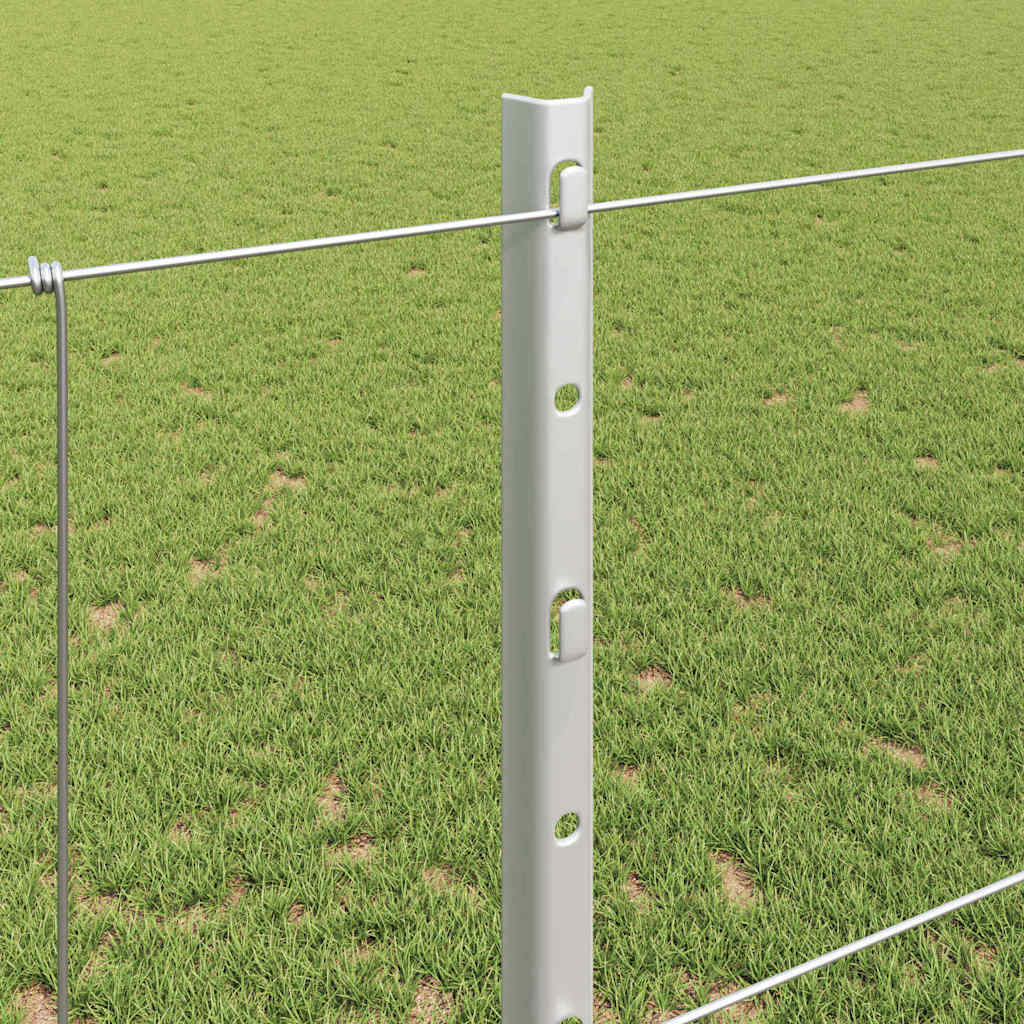 vidaXL Στήλες Φράχτη 22 τμχ U-Channel 120 εκ. Γαλβανισμένος Χάλυβας