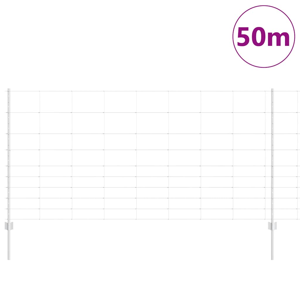 vidaXL Στήλες Φράχτη 22 τμχ U-Channel 120 εκ. Γαλβανισμένος Χάλυβας