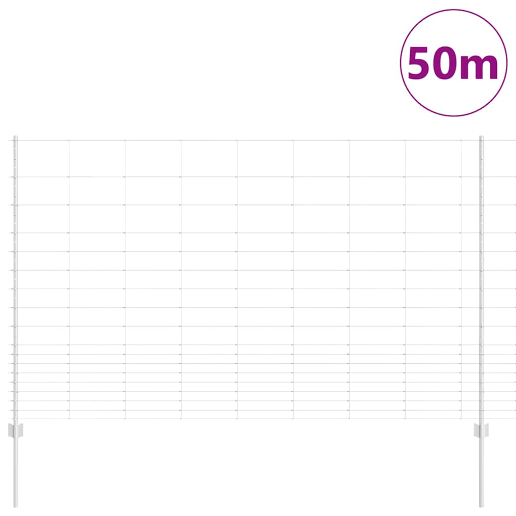 vidaXL Στήλοι Φράχτη 22 τεμάχια U-Channel 150 εκ. Γαλβανισμένο Ατσάλι