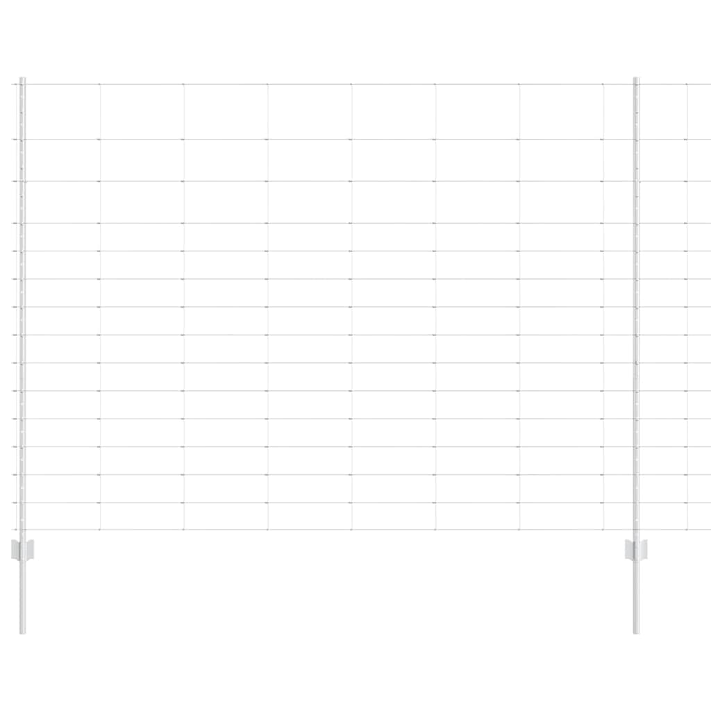 vidaXL Στήλες Φράχτη 22 τεμ U-Channel 160 εκ Γαλβανισμένος Χάλυβας