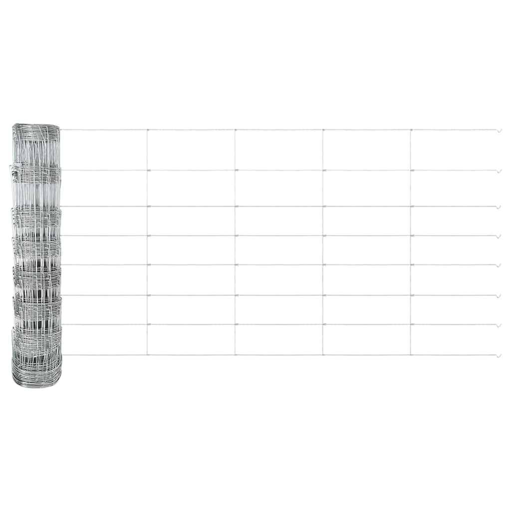 vidaXL Στήλοι Φράχτη 11τεμ U-Channel 80 εκ Γαλβανισμένο Ατσάλι