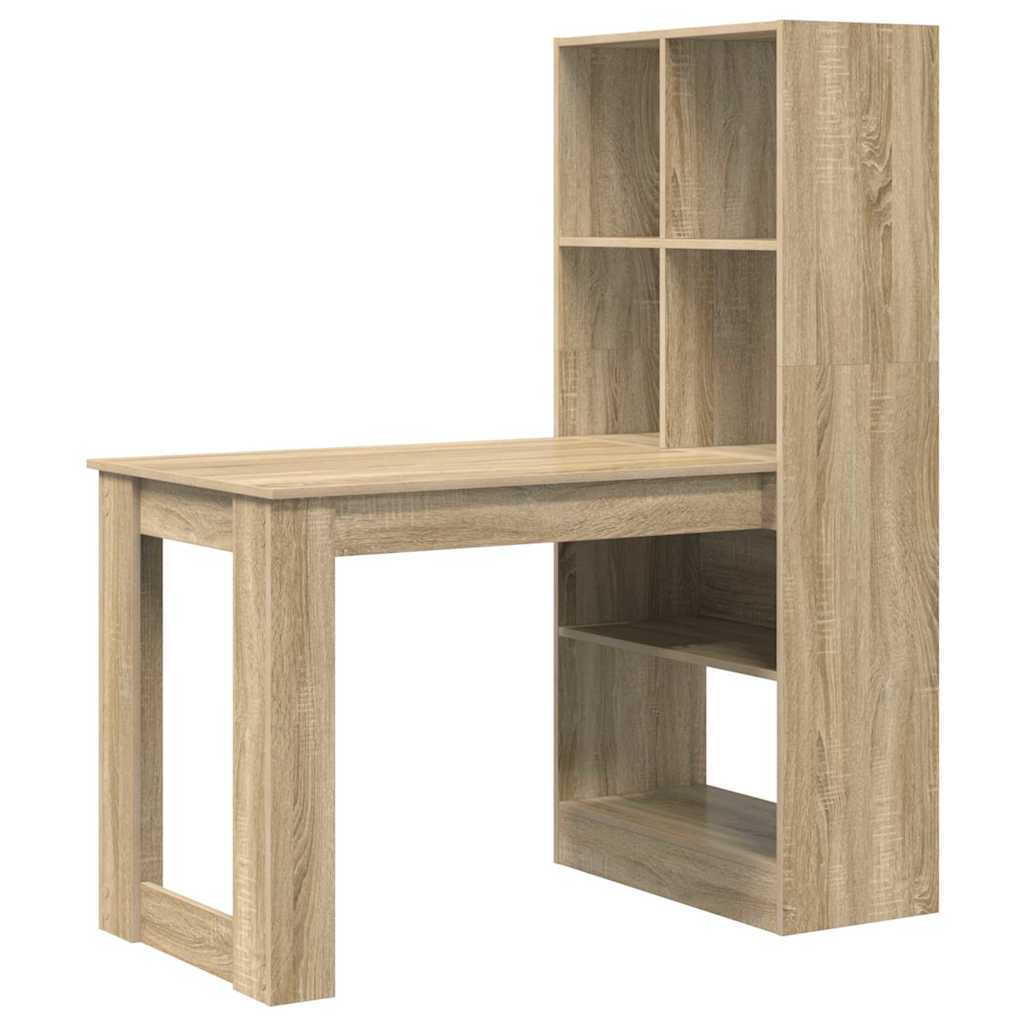 vidaXL Γραφείο Sonoma Δρυς 122 x 67 x 145 εκ. Επεξεργασμένο ξύλο