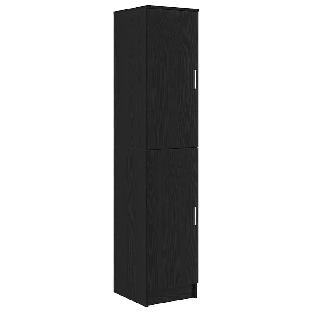 vidaXL Γραφείο με αποθηκευτικό χώρο με ράφι με πόρτα 2 pcs Μαύρη δρυς