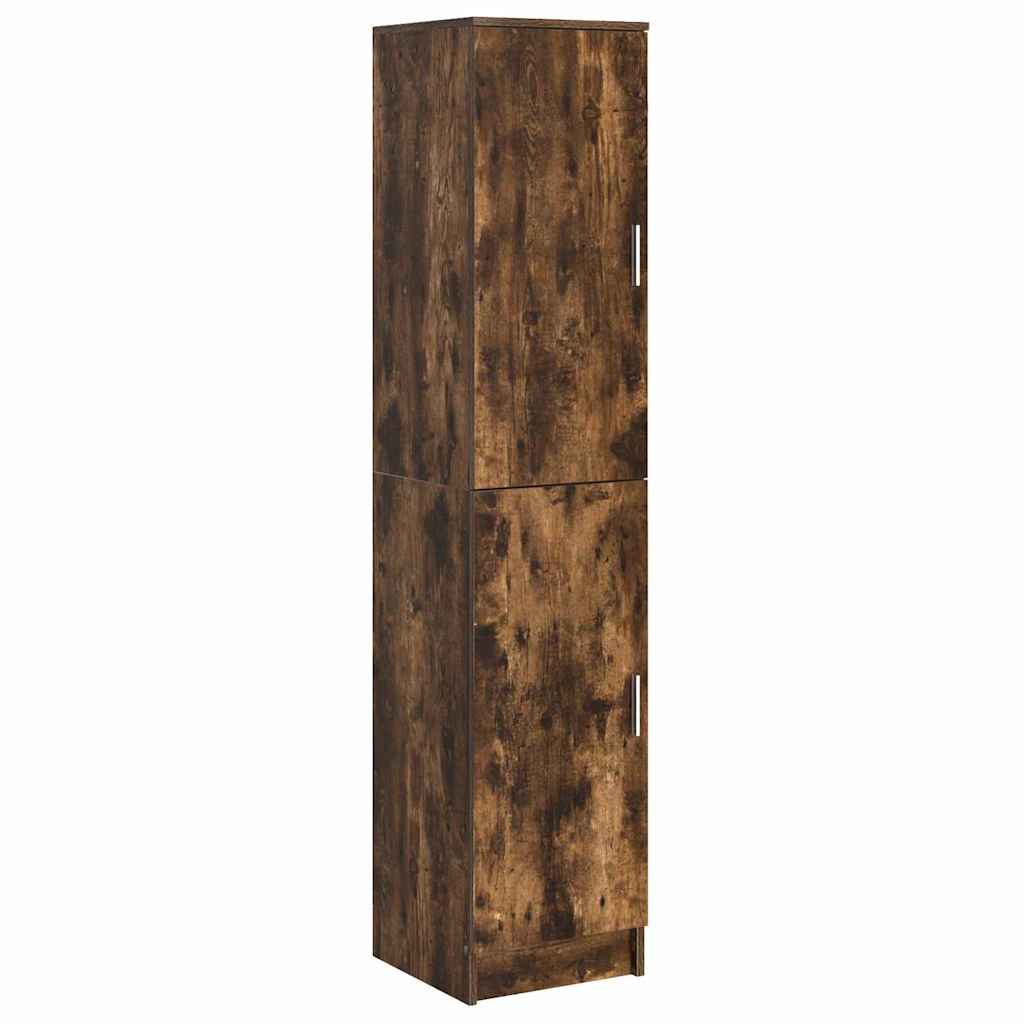 vidaXL Γραφείο με αποθηκευτικό χώρο με ράφι 2 pcs Καπνιστό Δρύς