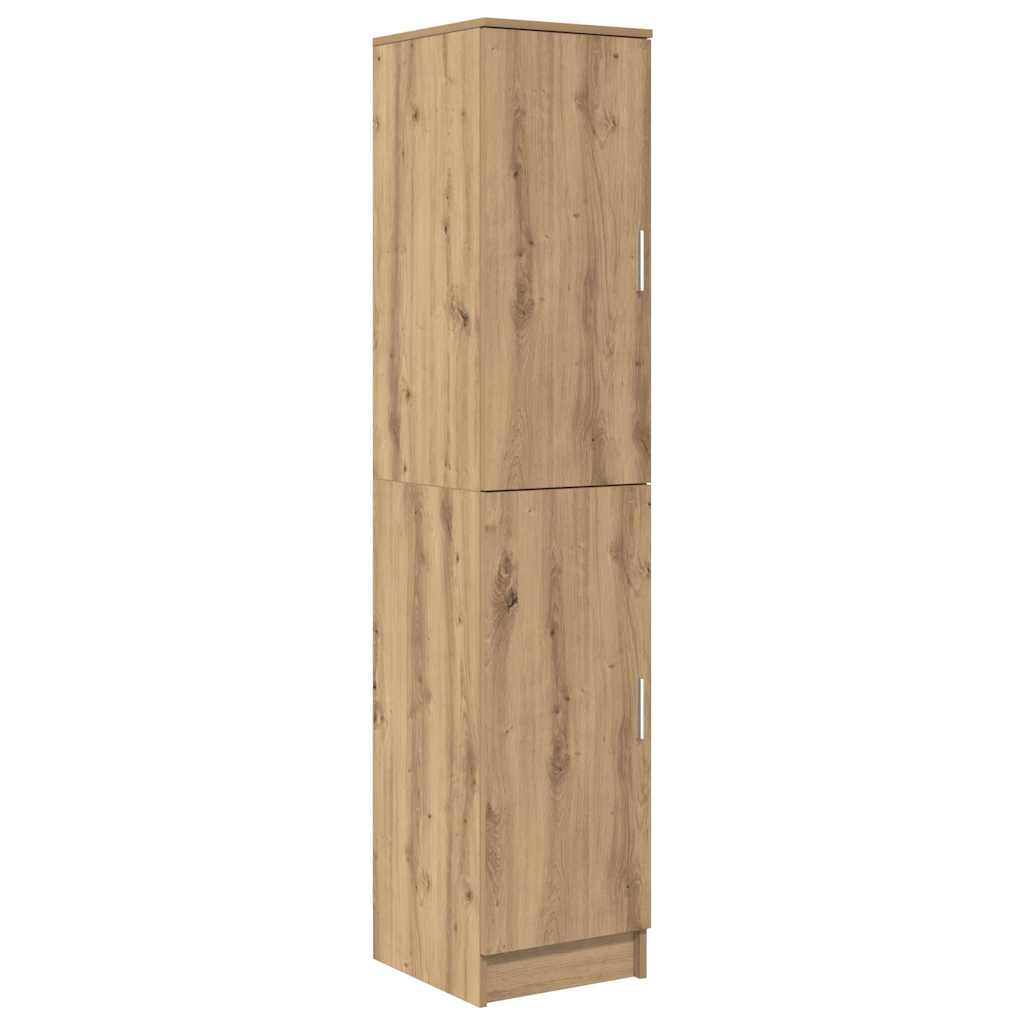 vidaXL Γραφείο με αποθηκευτικό χώρο με ράφι 2 pcs artisan δρυς