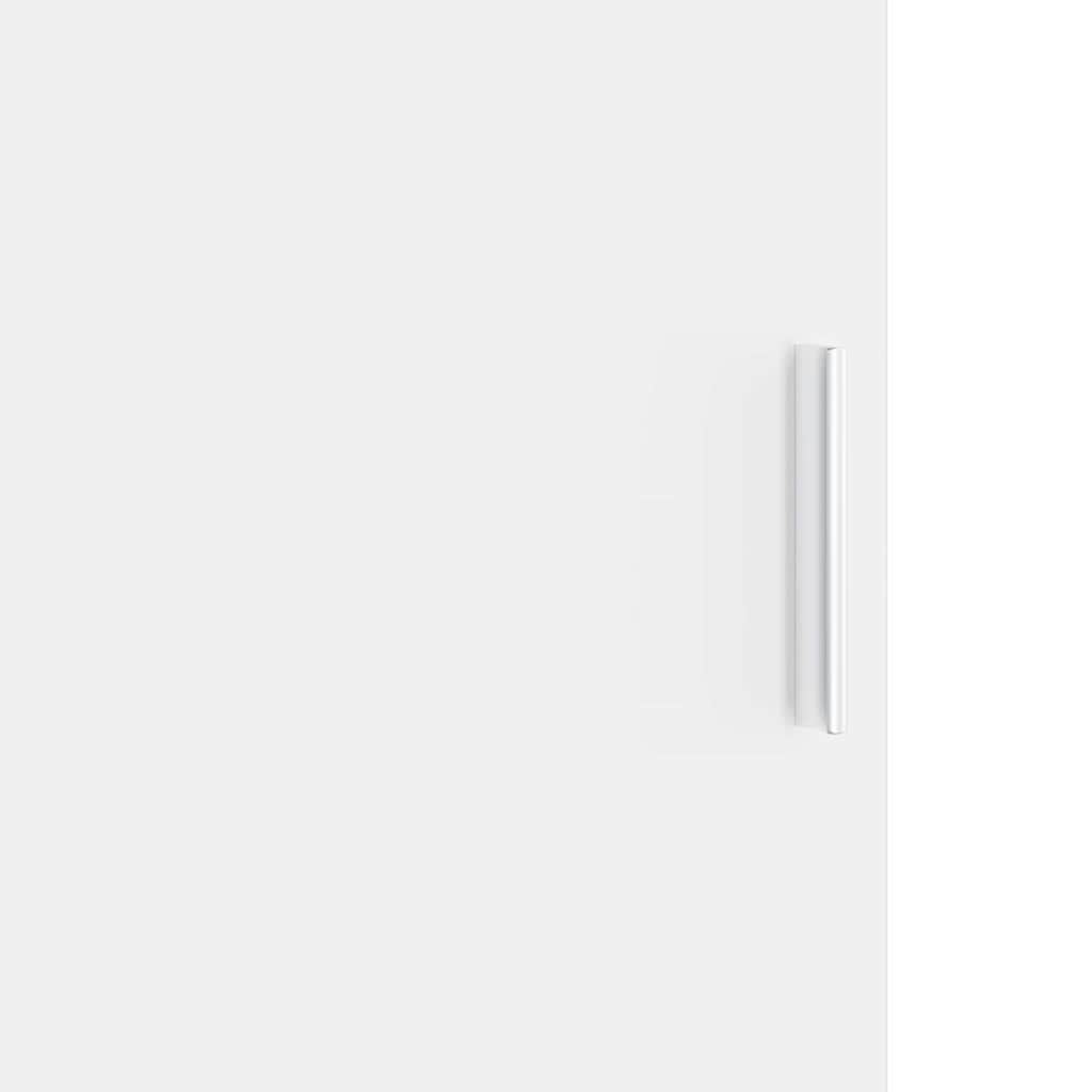 vidaXL Γραφείο με αποθηκευτικό χώρο 2 pcs Λευκό 102 x 50 x 124 εκ.