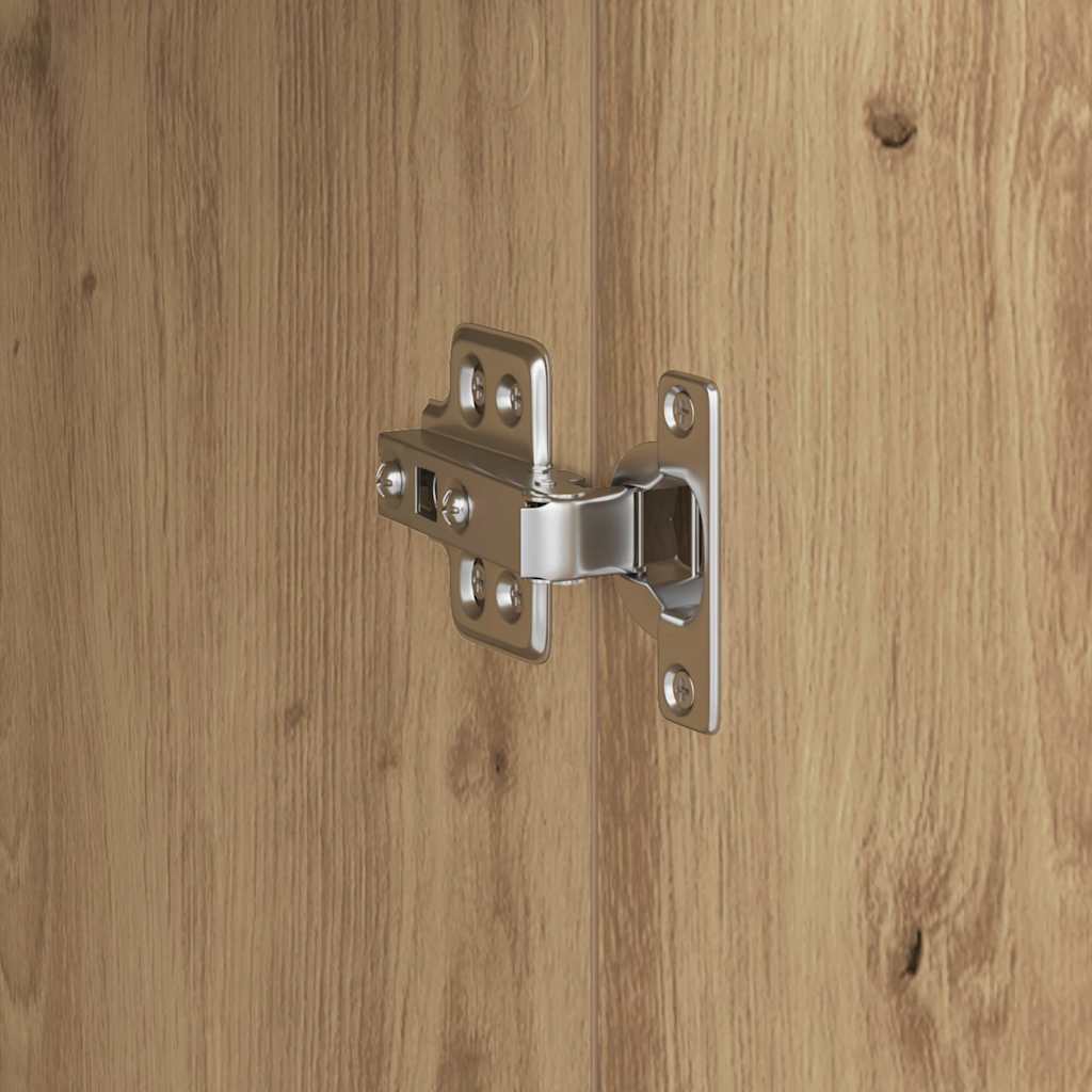 vidaXL Γραφείο με αποθηκευτικό χώρο με ράφι 2 pcs artisan δρυς