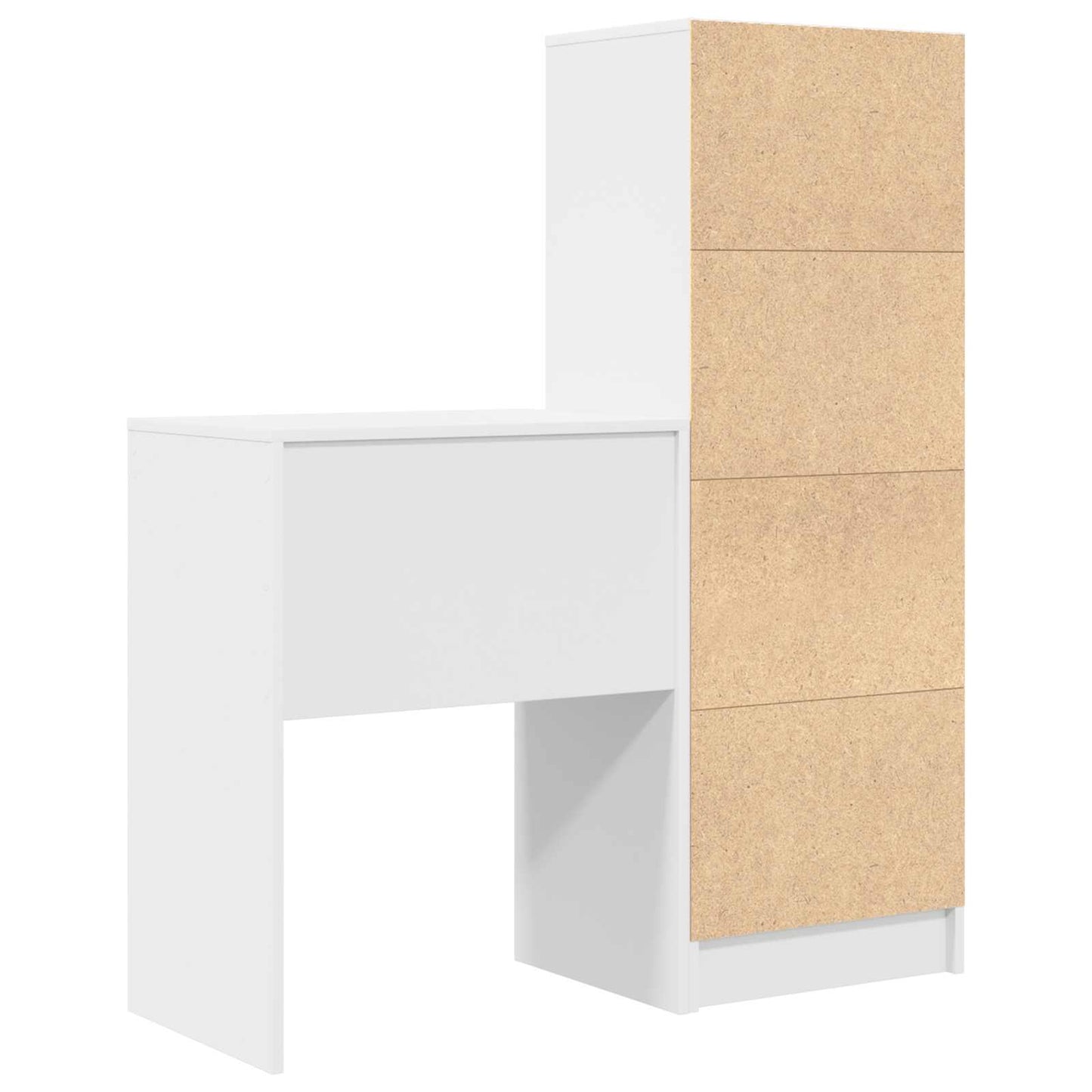 vidaXL Γραφείο Λευκό 105,5 x 34 x 127 εκ 2 τμχ.