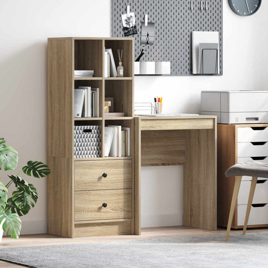 vidaXL Γραφείο Δρύς Sonoma 105,5 x 34 x 127 εκ 2 τμχ.