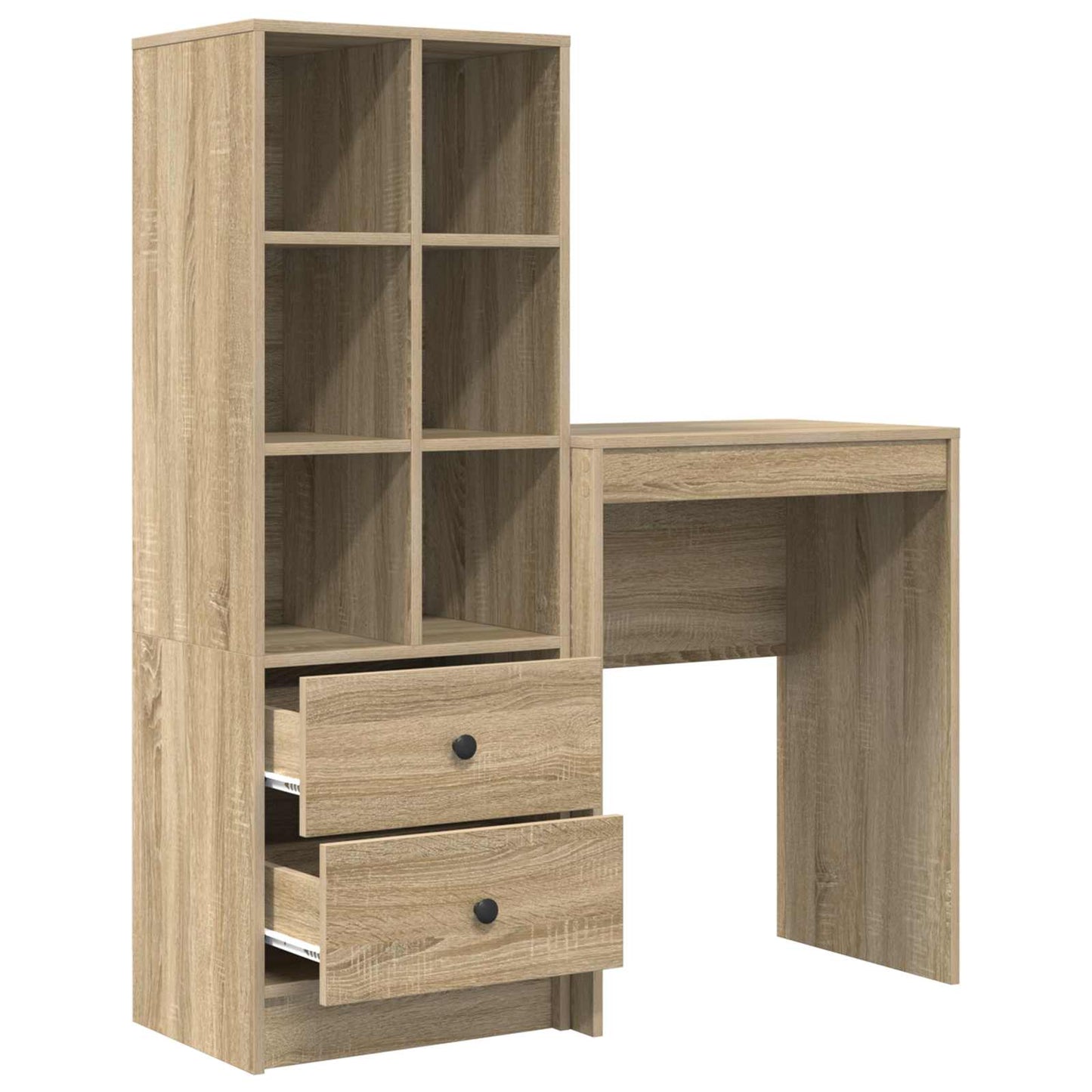vidaXL Γραφείο Δρύς Sonoma 105,5 x 34 x 127 εκ 2 τμχ.