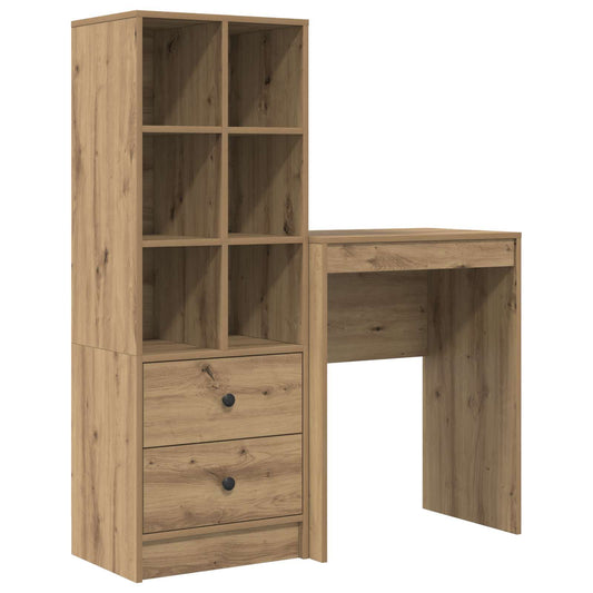 vidaXL Γραφείο Artisan Oak 105,5 x 34 x 127 εκ 2 τμχ.