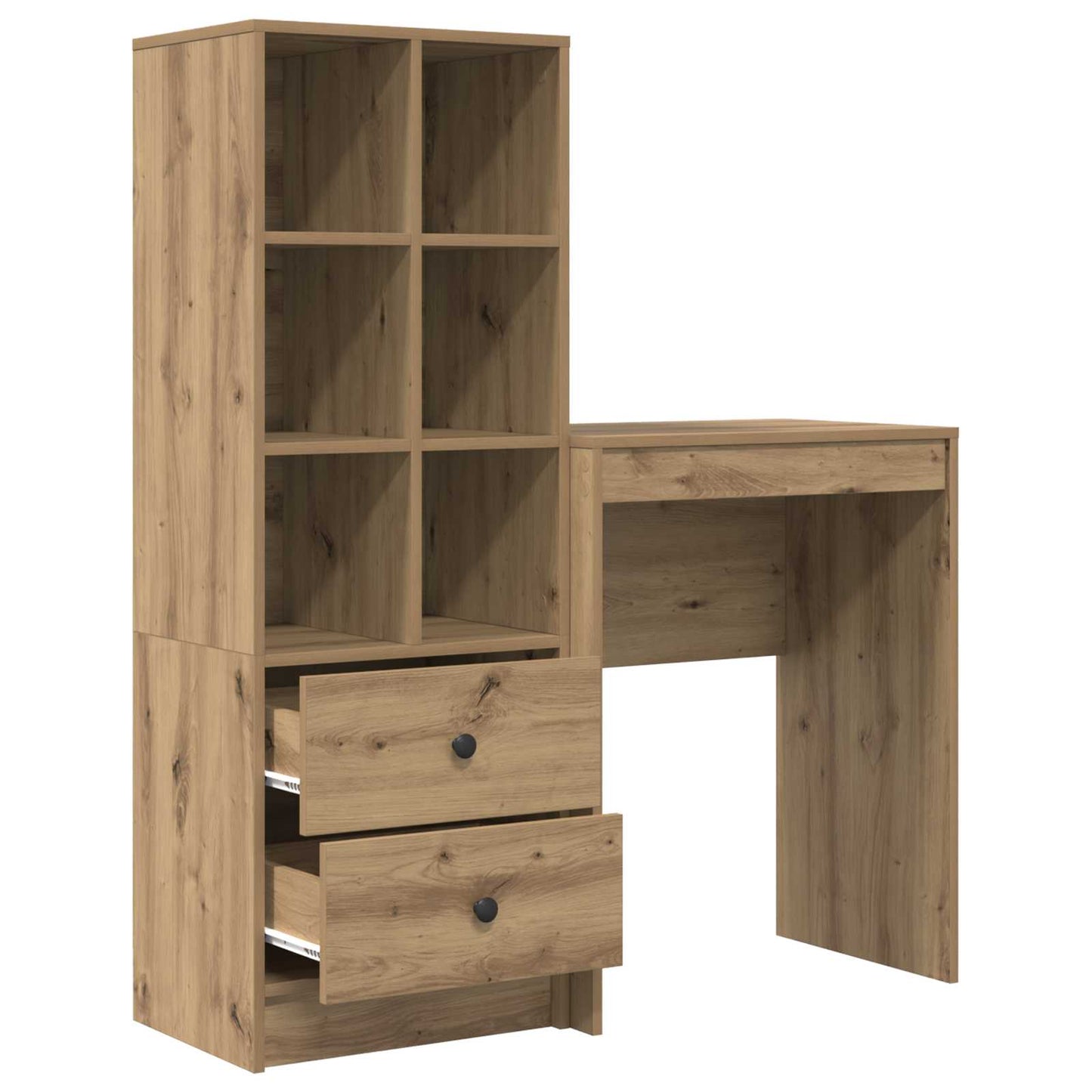 vidaXL Γραφείο Artisan Oak 105,5 x 34 x 127 εκ 2 τμχ.