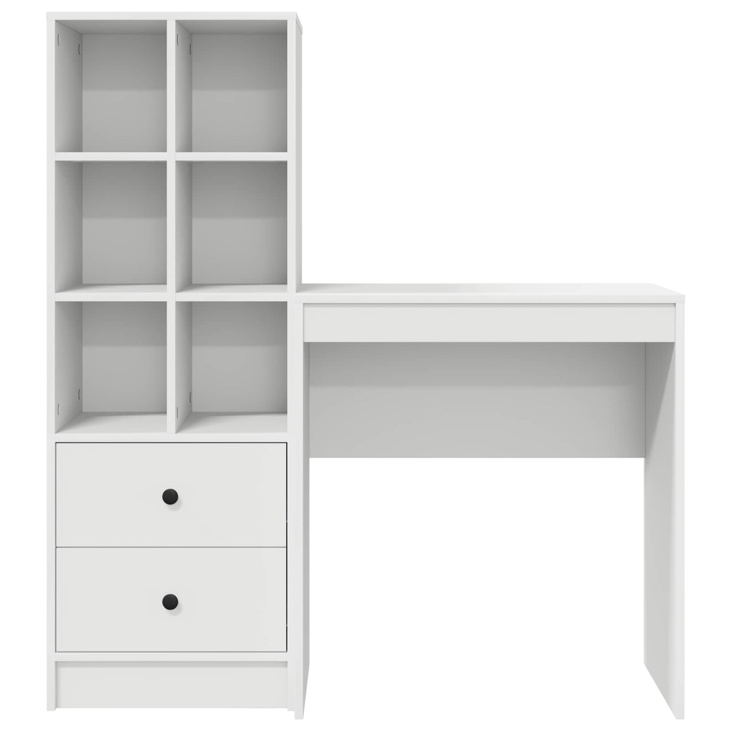 vidaXL Γραφείο Λευκό 115,5 x 40 x 127 εκ 2 τμχ.