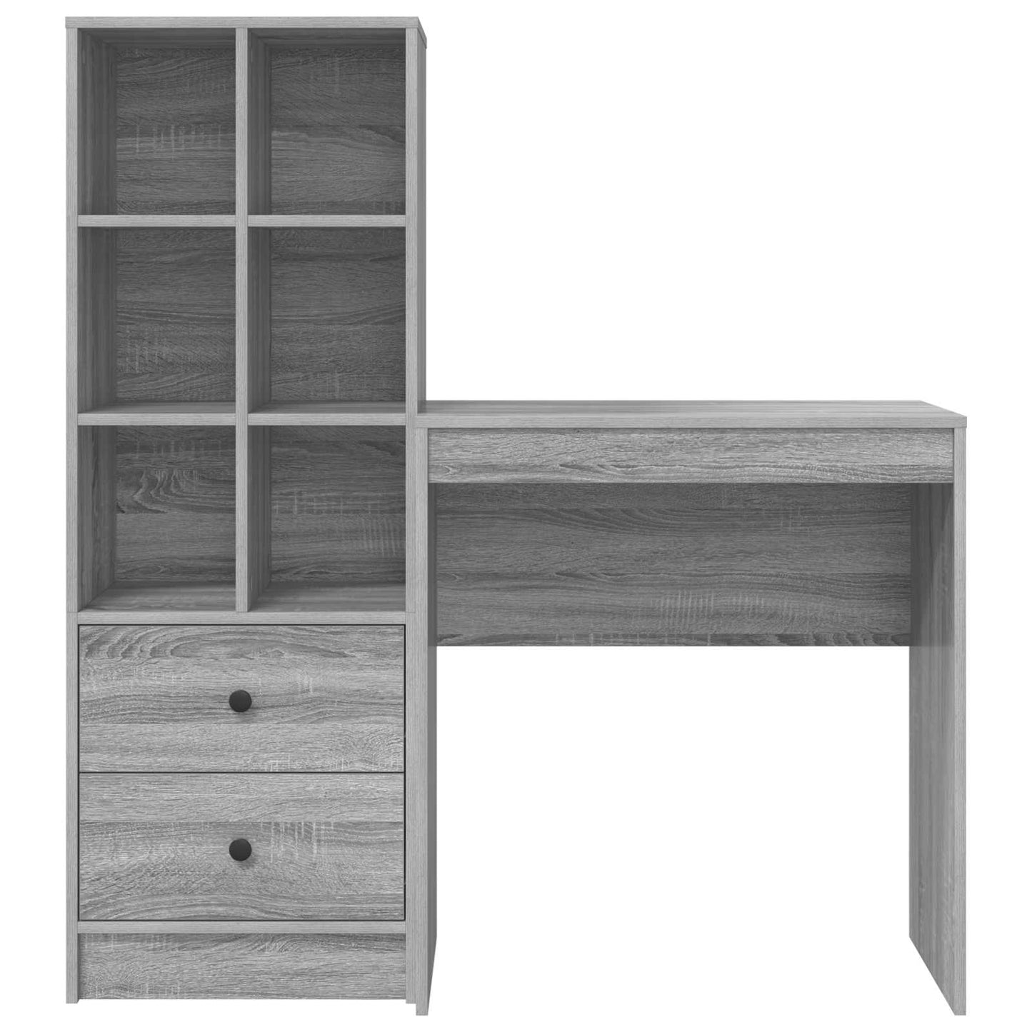 vidaXL Γραφείο Γκρίζο Σονομα 115,5 x 40 x 127 εκ 2 τμχ.