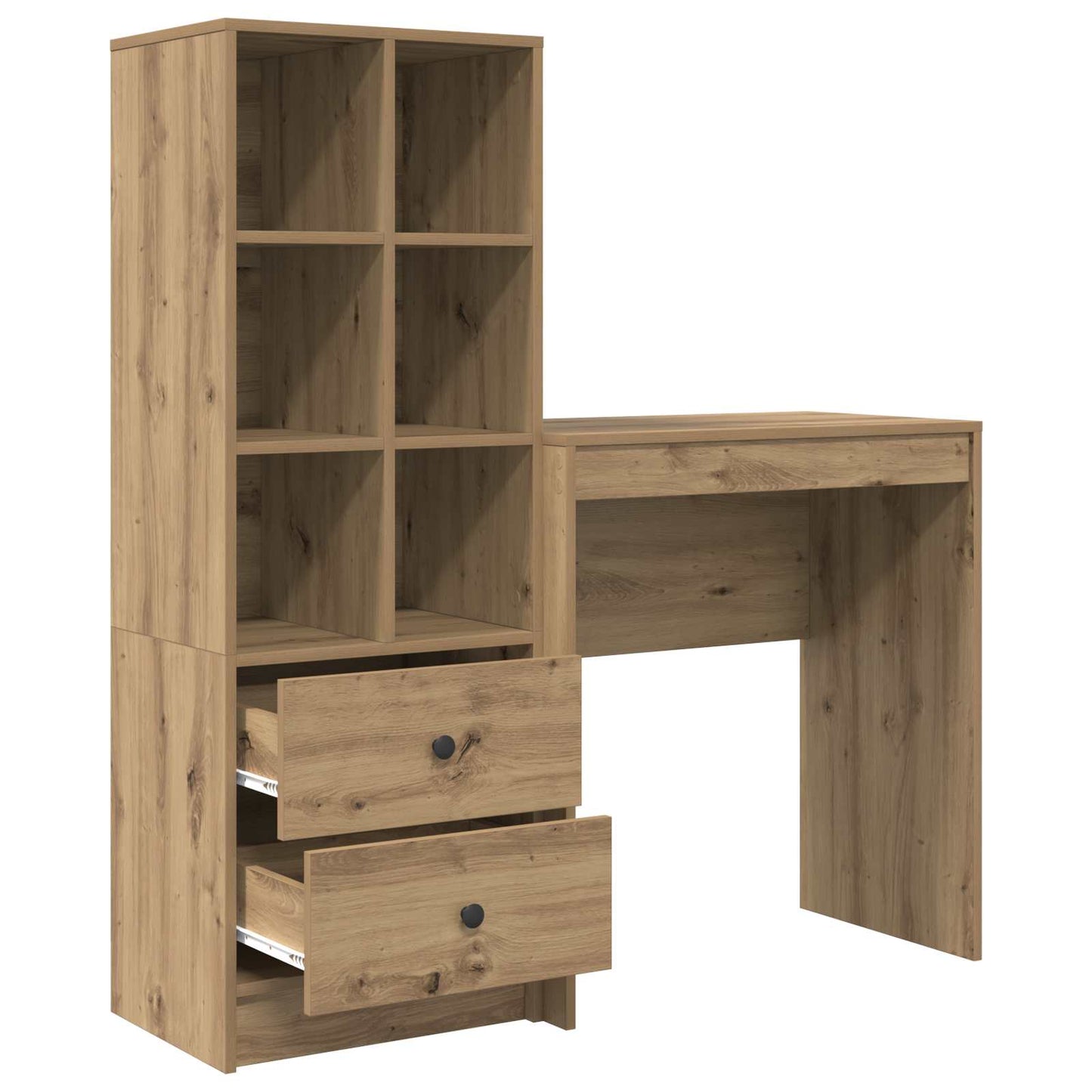 vidaXL Γραφείο Artisan Oak 115,5 x 40 x 127 εκ 2 τμχ.
