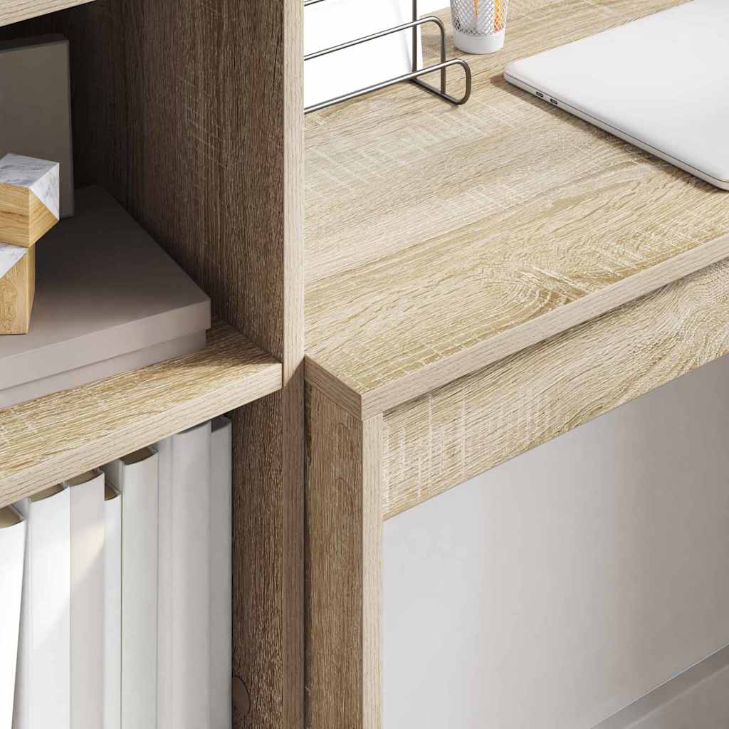 vidaXL Γραφείο με αποθηκευτικό χώρο 2 pcs Δρύς Sonoma 80 x 40 x 76 εκ.