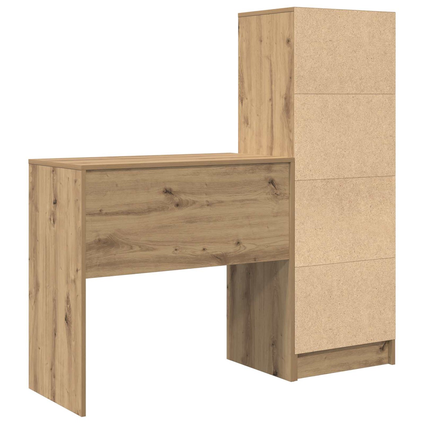 vidaXL Γραφείο Artisan Oak 125,5 x 40 x 127 εκ 2 τμχ.