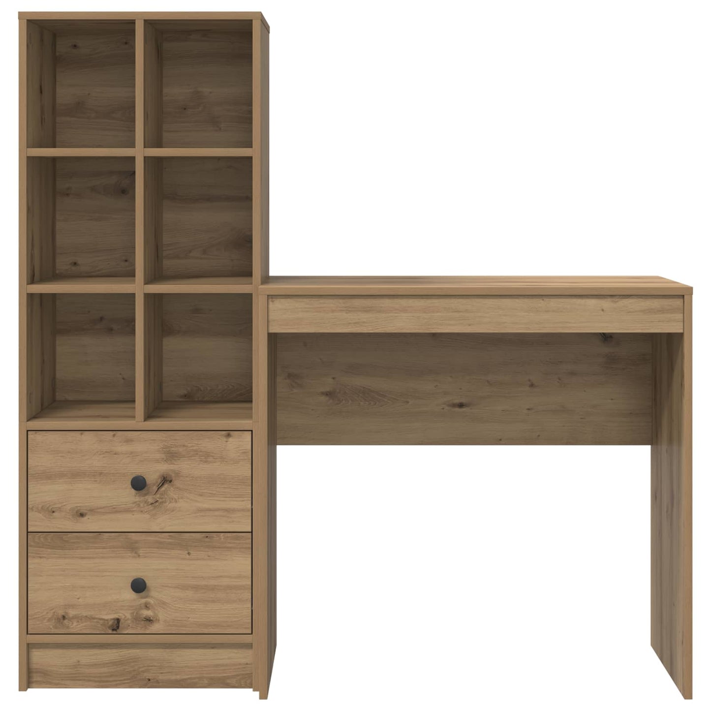 vidaXL Γραφείο Artisan Oak 125,5 x 40 x 127 εκ 2 τμχ.
