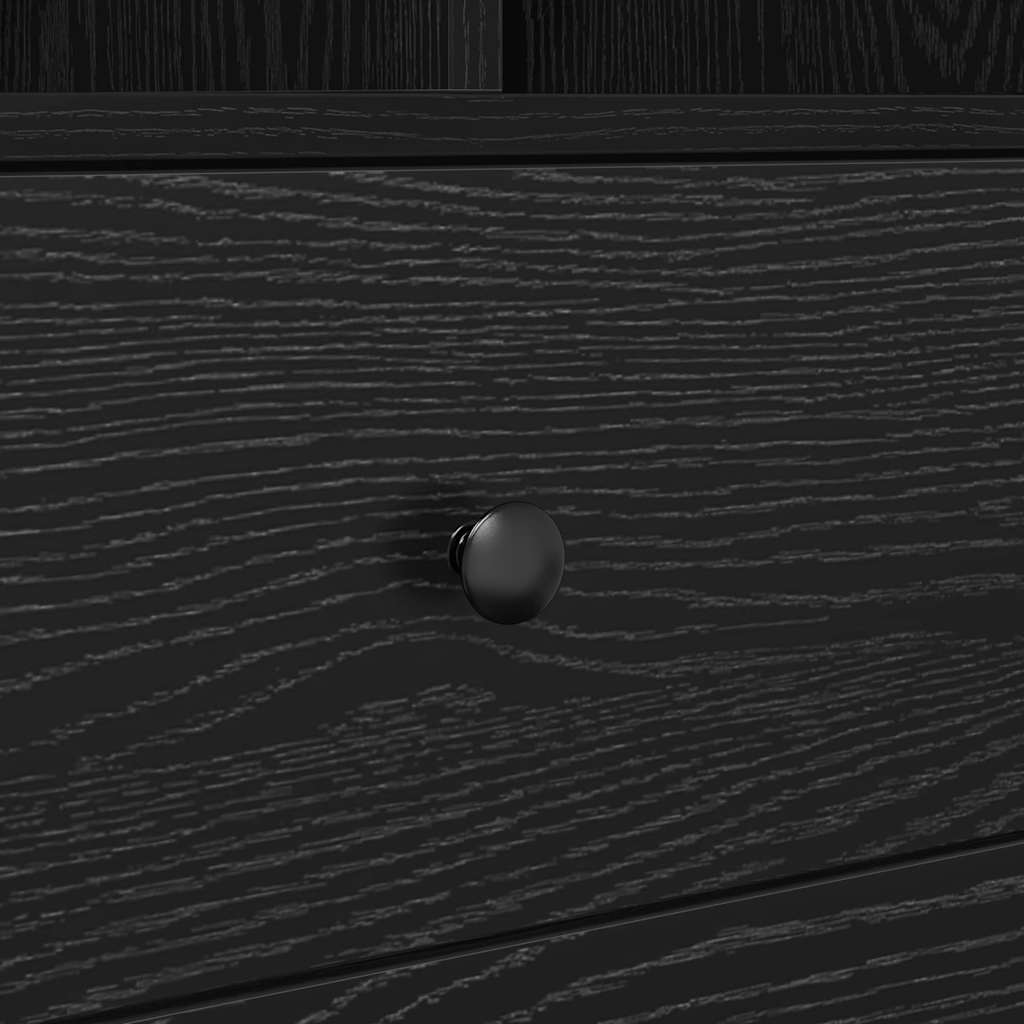 vidaXL Γραφείο με αποθηκευτικό χώρο 2 pcs Μαύρη δρυς 90 x 40 x 76 εκ.