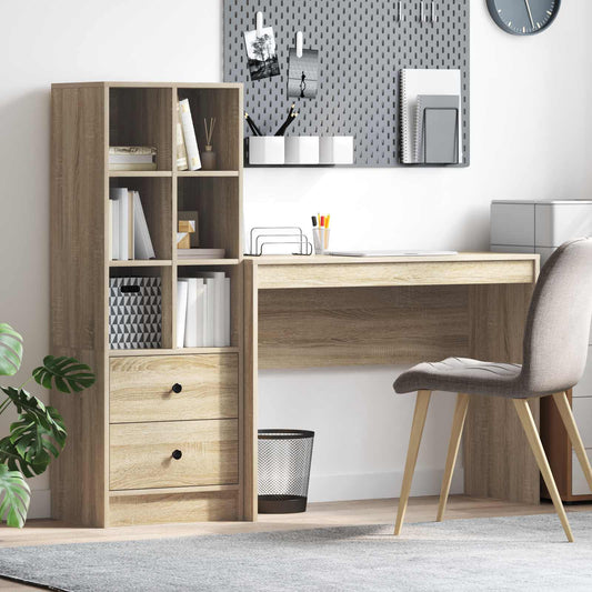 vidaXL Γραφείο Δρύς Sonoma 145,5 x 40 x 127 εκ 2 τμχ.