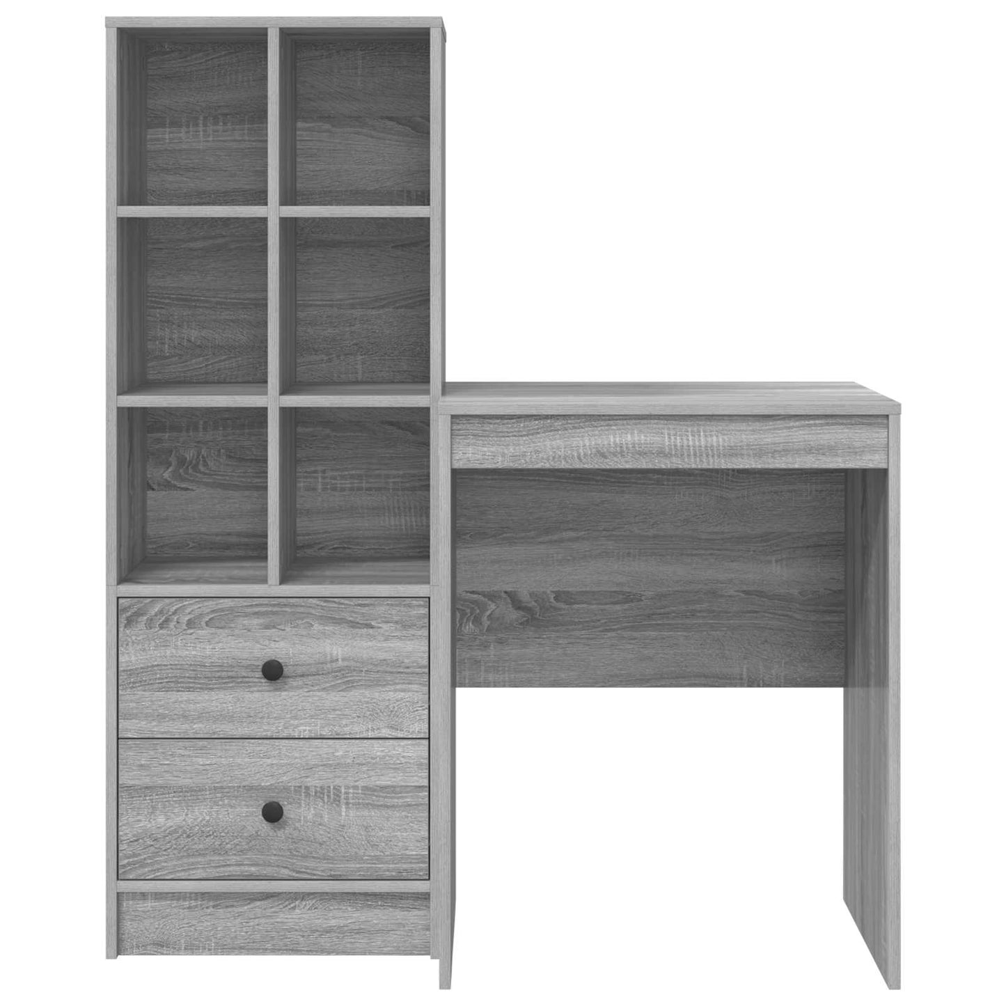 vidaXL Γραφείο Γκρίζο Σονομα 105,5 x 50 x 127 εκ 2 τμχ.