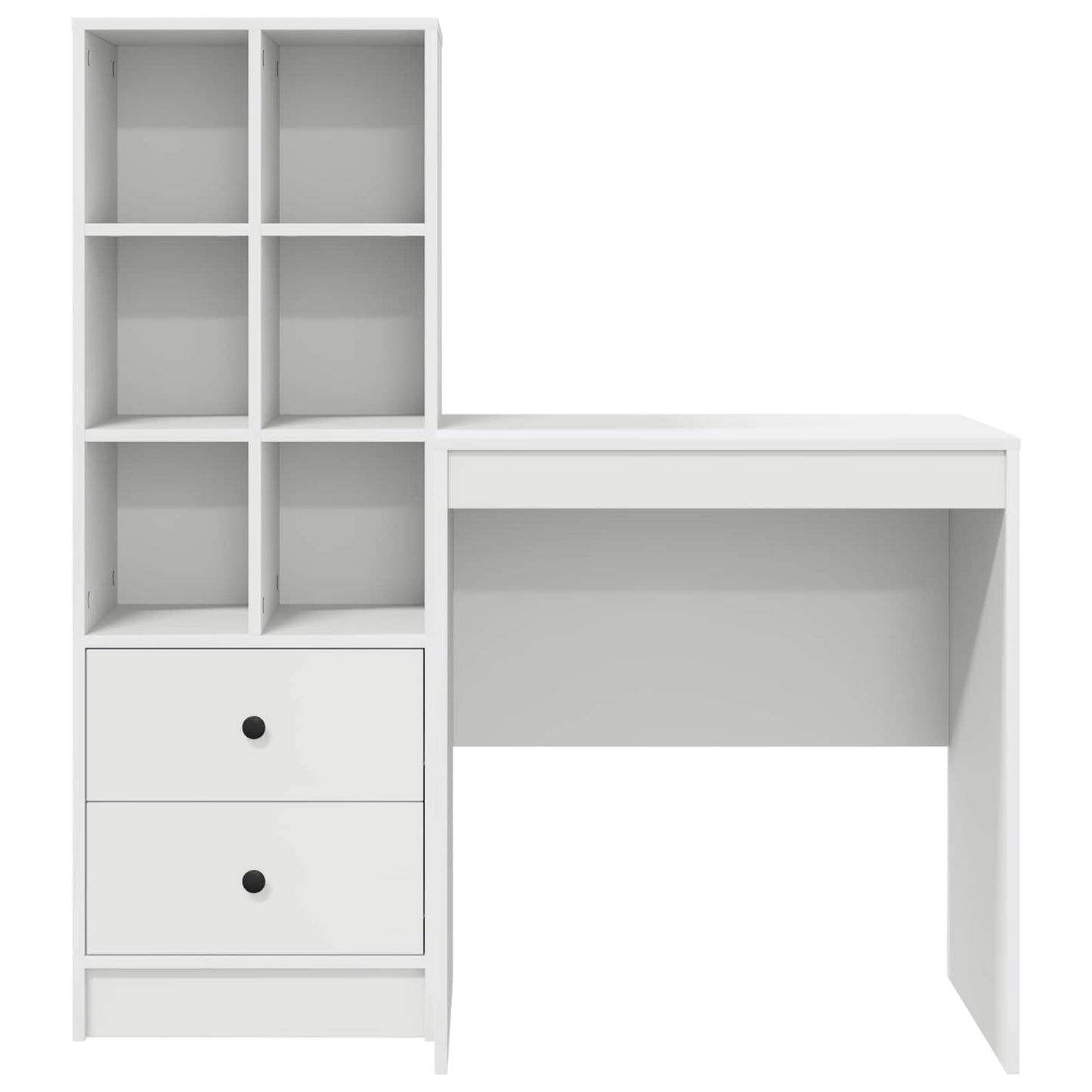 vidaXL Γραφείο Λευκό 115,5 x 50 x 127 εκ 2 τμχ.
