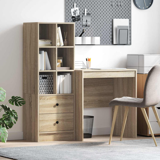 vidaXL Γραφείο Δρύς Sonoma 115,5 x 50 x 127 εκ 2 τμχ.