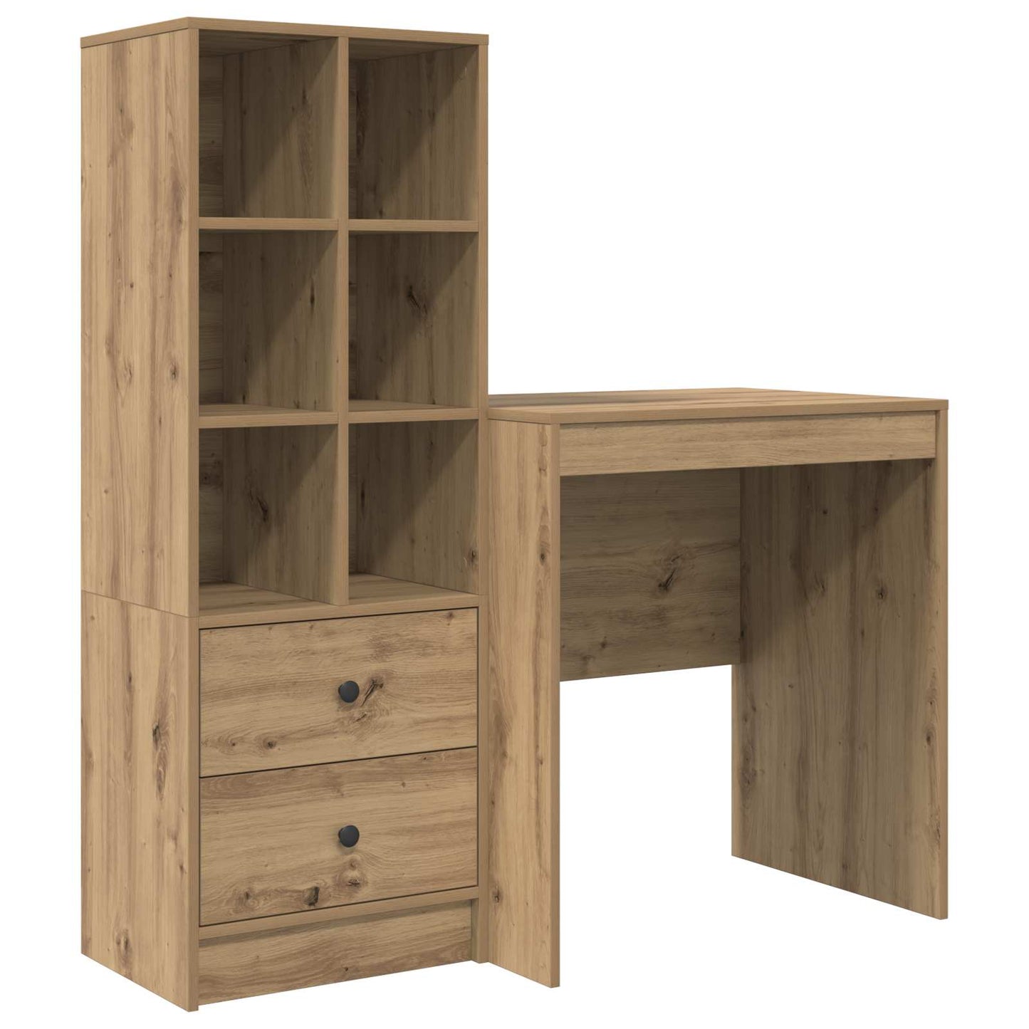 vidaXL Γραφείο Artisan Oak 115,5 x 50 x 127 εκ 2 τμχ.