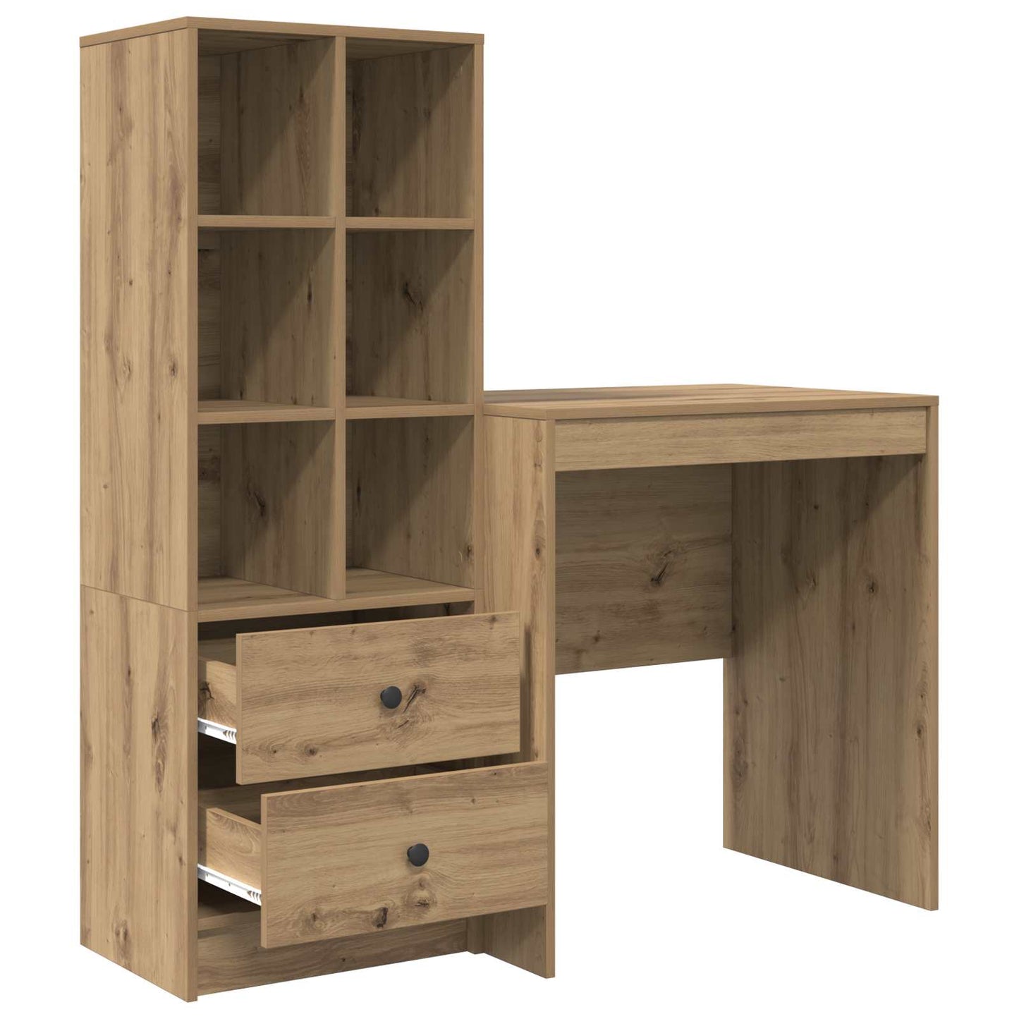 vidaXL Γραφείο Artisan Oak 115,5 x 50 x 127 εκ 2 τμχ.