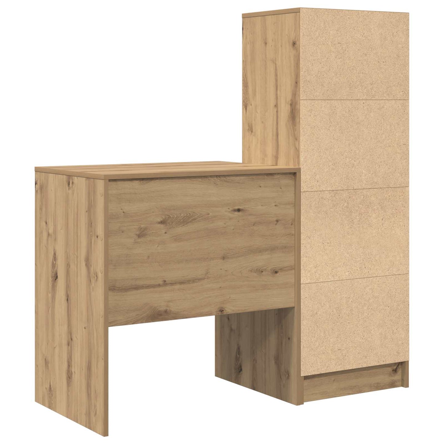 vidaXL Γραφείο Artisan Oak 115,5 x 50 x 127 εκ 2 τμχ.