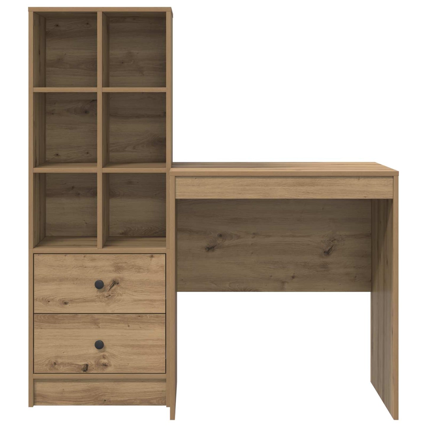 vidaXL Γραφείο Artisan Oak 115,5 x 50 x 127 εκ 2 τμχ.