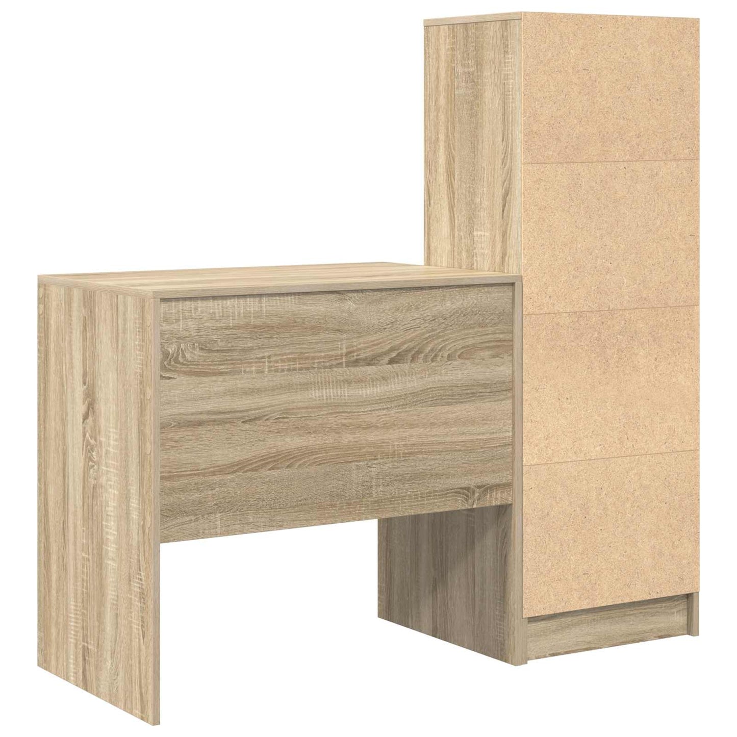 vidaXL Γραφείο Δρύς Sonoma 125,5 x 50 x 127 εκ 2 τμχ.