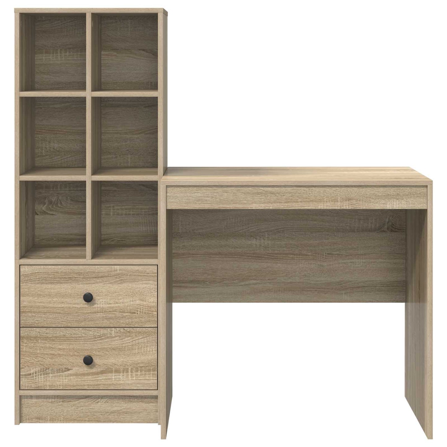vidaXL Γραφείο Δρύς Sonoma 125,5 x 50 x 127 εκ 2 τμχ.