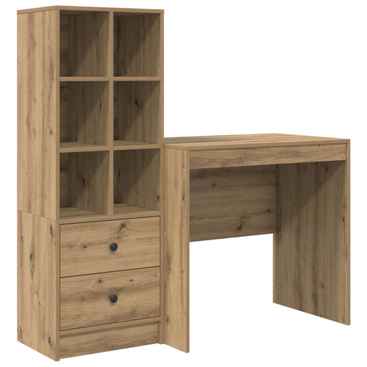 vidaXL Γραφείο Artisan Oak 125,5 x 50 x 127 εκ 2 τμχ.