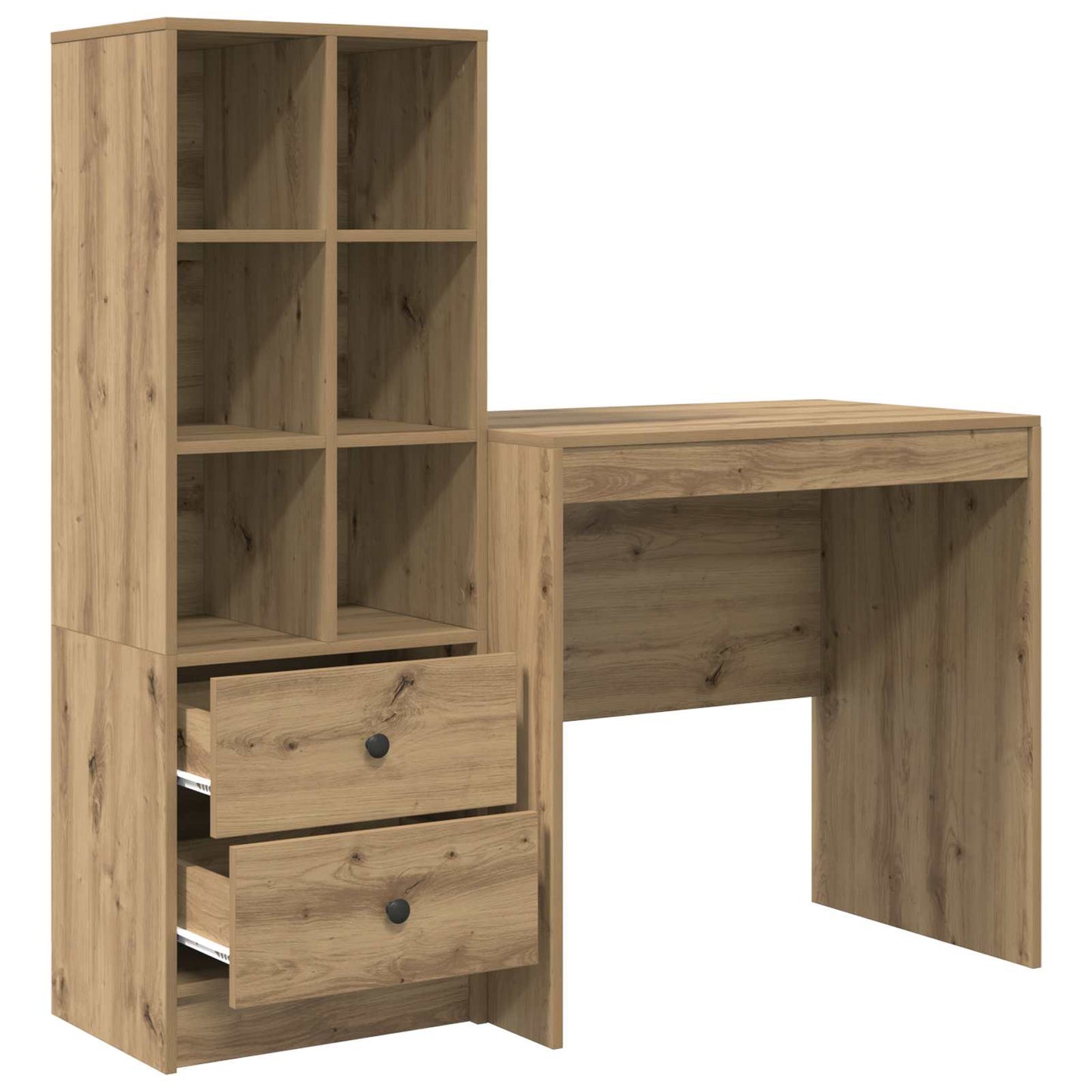 vidaXL Γραφείο Artisan Oak 125,5 x 50 x 127 εκ 2 τμχ.