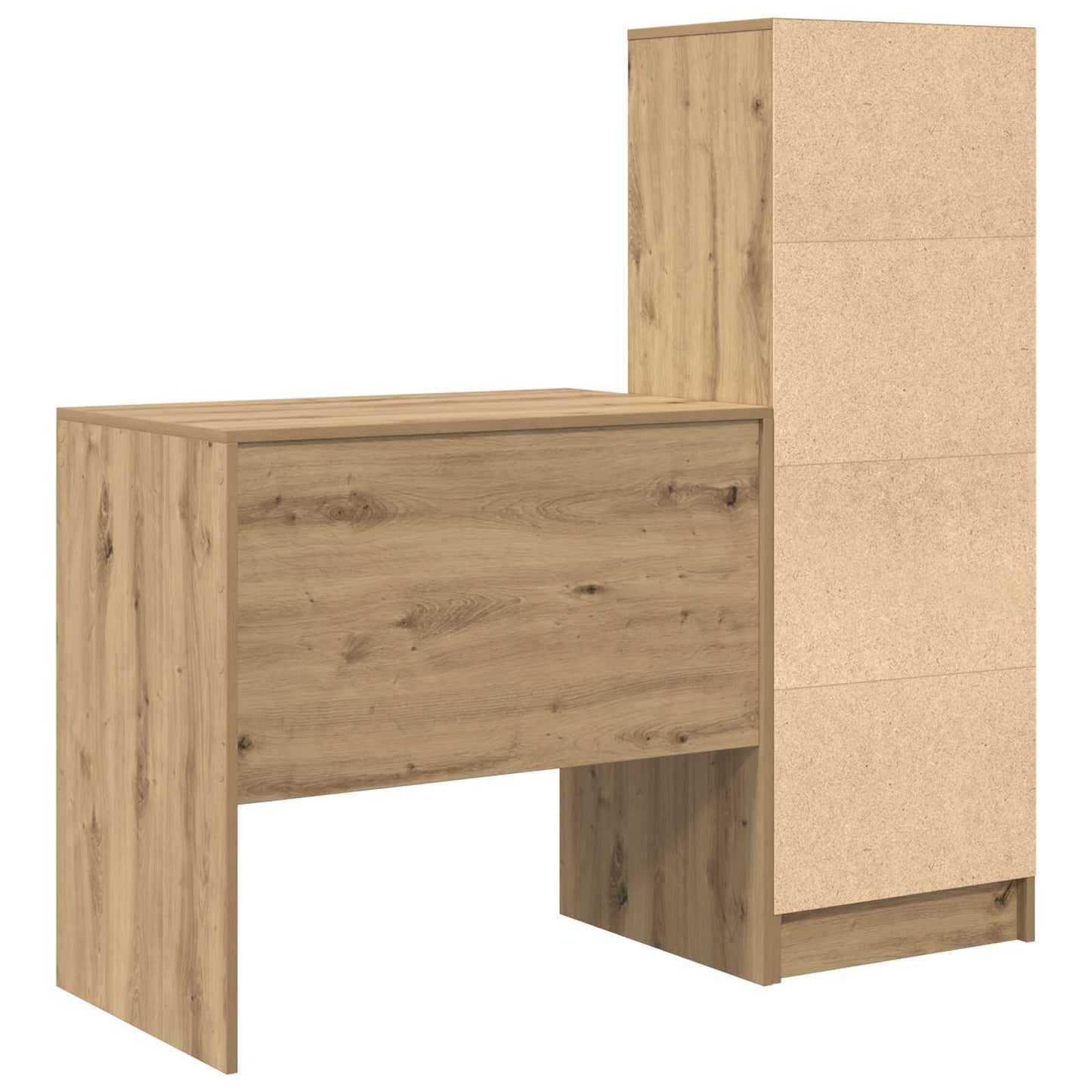 vidaXL Γραφείο Artisan Oak 125,5 x 50 x 127 εκ 2 τμχ.