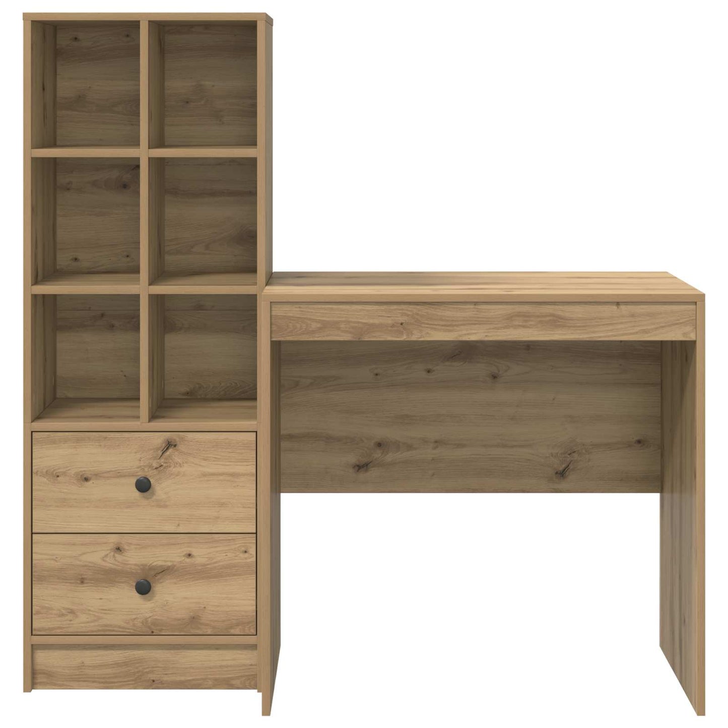 vidaXL Γραφείο Artisan Oak 125,5 x 50 x 127 εκ 2 τμχ.