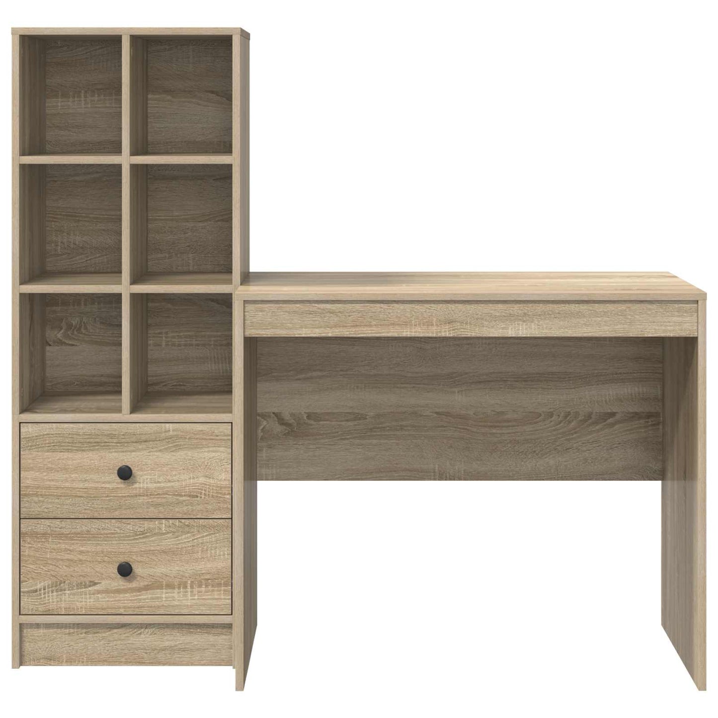 vidaXL Γραφείο Δρύς Sonoma 135,5 x 50 x 127 εκ 2 τμχ.