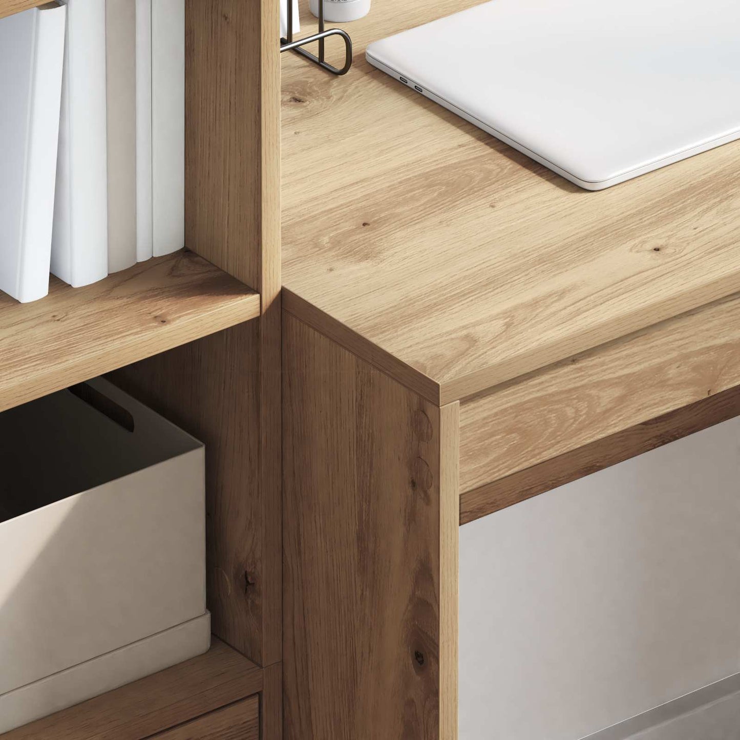 vidaXL Γραφείο Artisan Oak 135,5 x 50 x 127 εκ 2 τμχ.