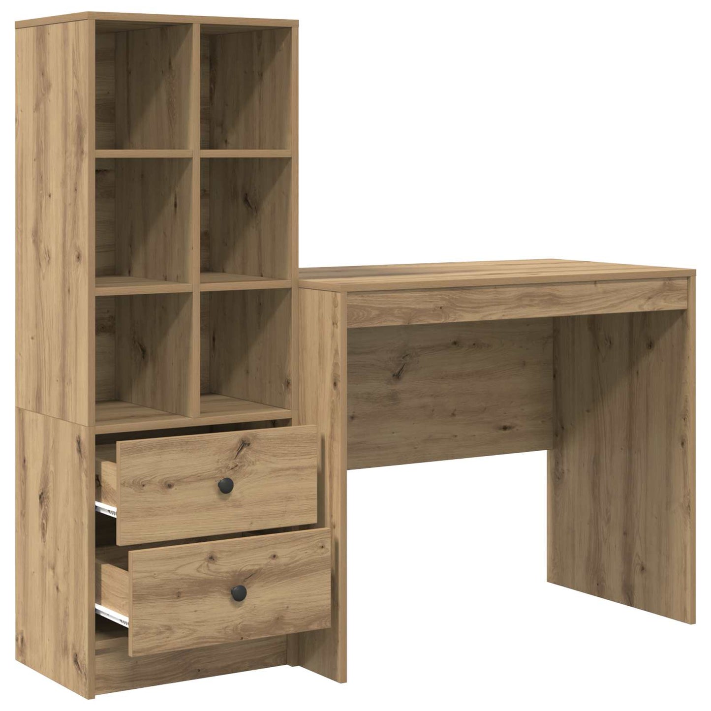 vidaXL Γραφείο Artisan Oak 135,5 x 50 x 127 εκ 2 τμχ.