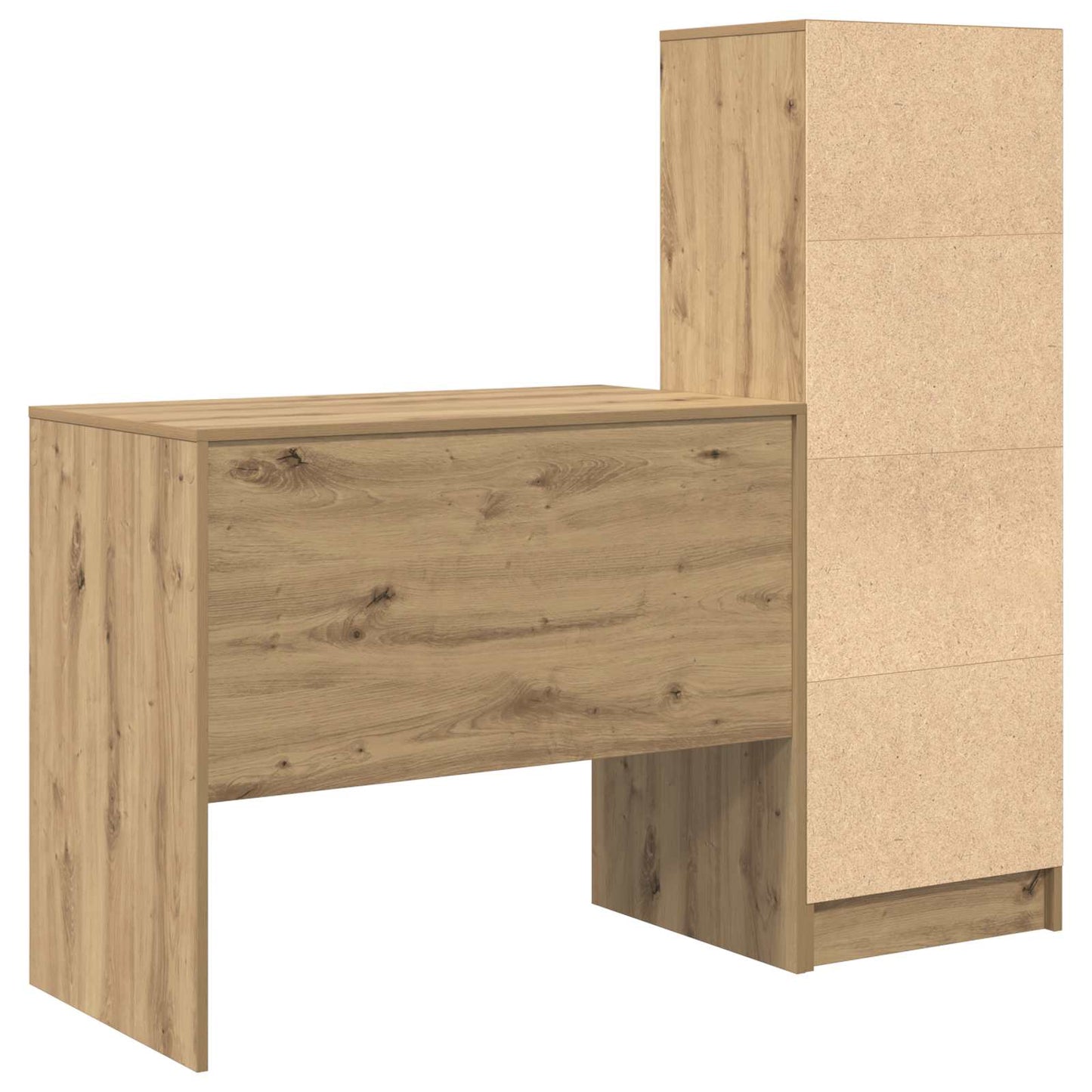 vidaXL Γραφείο Artisan Oak 135,5 x 50 x 127 εκ 2 τμχ.