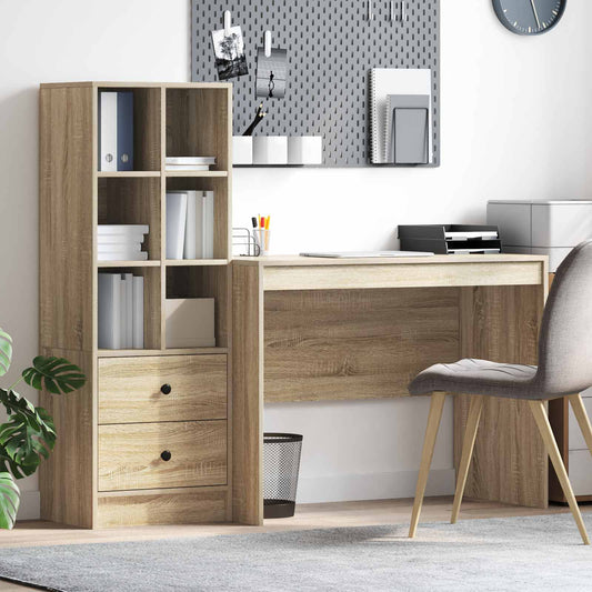 vidaXL Γραφείο Δρύς Sonoma 145.5 x 50 x 127 εκ 2 τμχ.